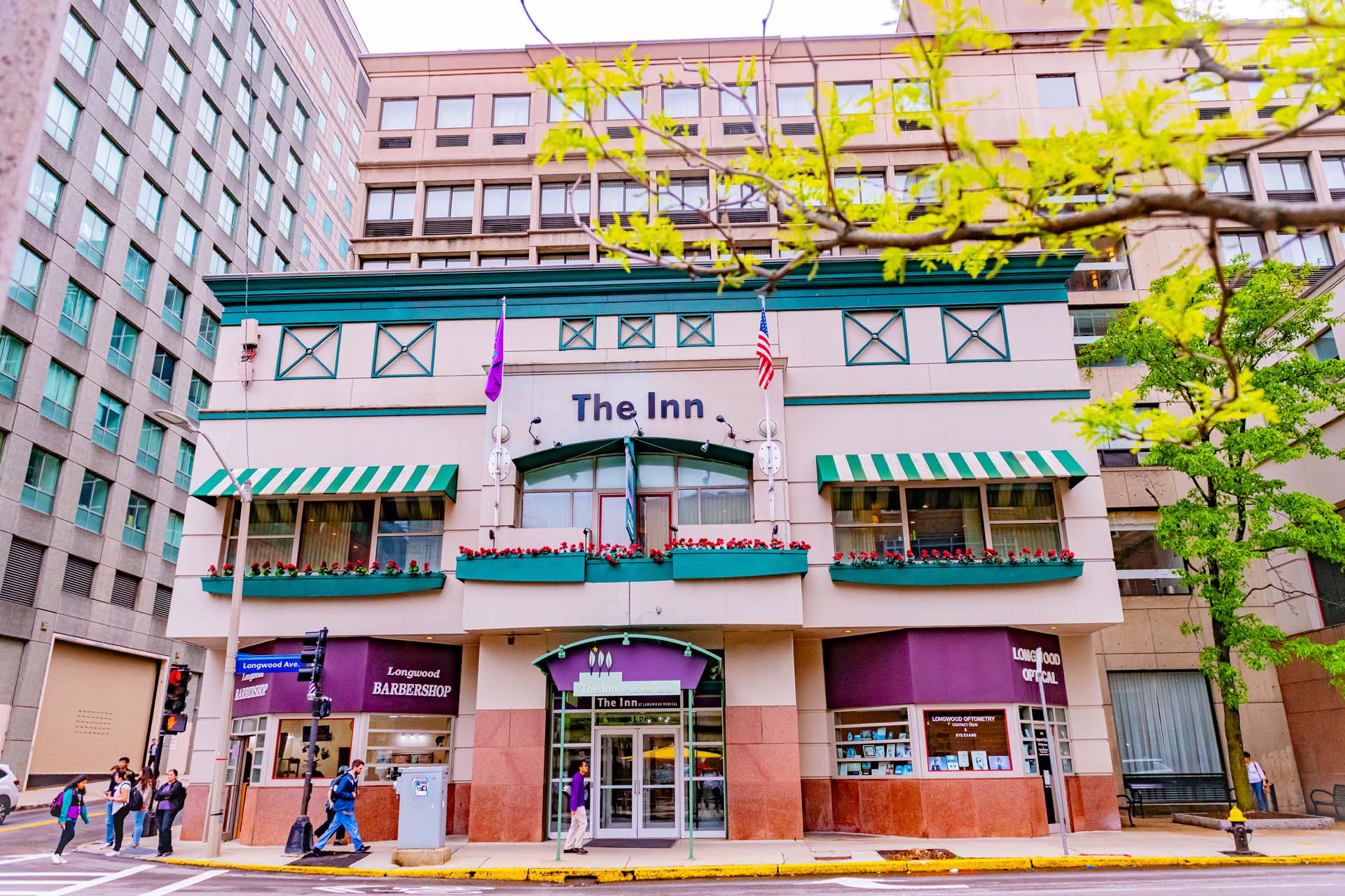 Exterior of the Inn at Longwood Medical